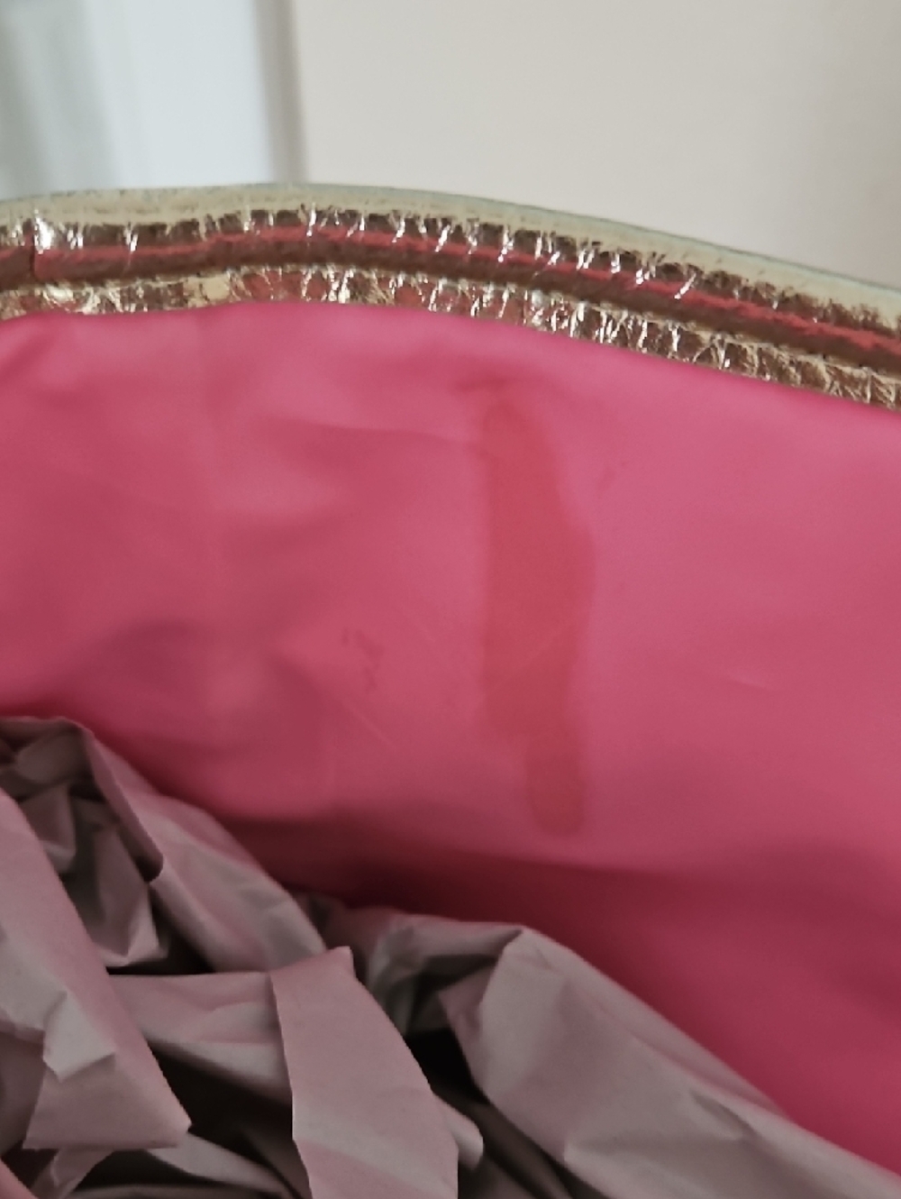 Lilly Pulitzer Pink & Green Tropical Tote with Bamboo Handles - Picture 5 of 10